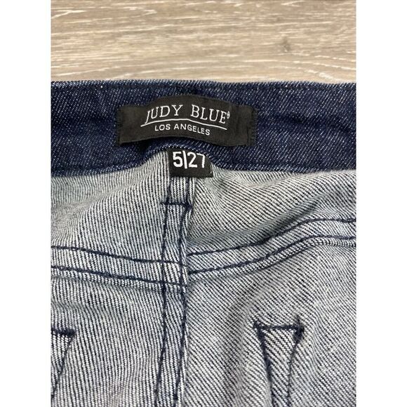 Judy Blue Skinny Fit Jeans Raw Hem Medium Wash Women's Size 5/27 - Picture 2 of 11